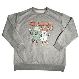 Christmas Holiday Fa La La Sweatshirt Womens Size Small